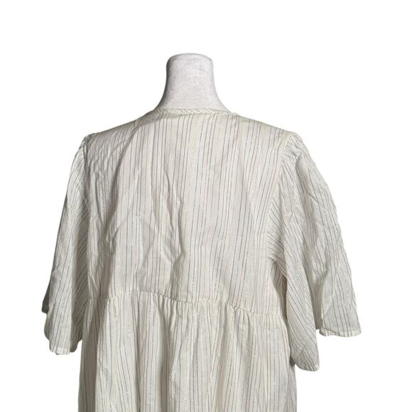 Emerson Fry India Collection Isla Dress Rainbow Ivory Lurex M/L - Picture 8 of 12